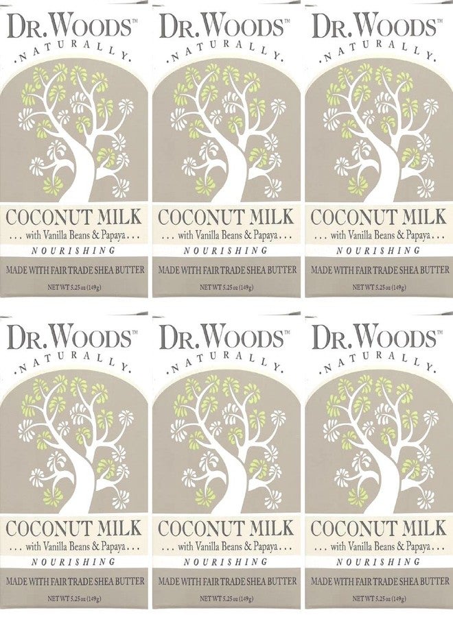 Dr. Woods Coconut Milk Shea Butter Soap, 5.25 oz (Pack of 6) - Image 1